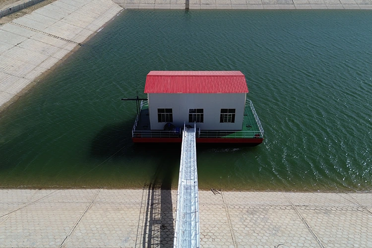 Trạm bơm lấy nước hồ